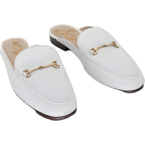 Sam Edelman Shoes - Sam Edelman Women's White Linnie Bit Mules Size 7.5 M - Fast Shipping